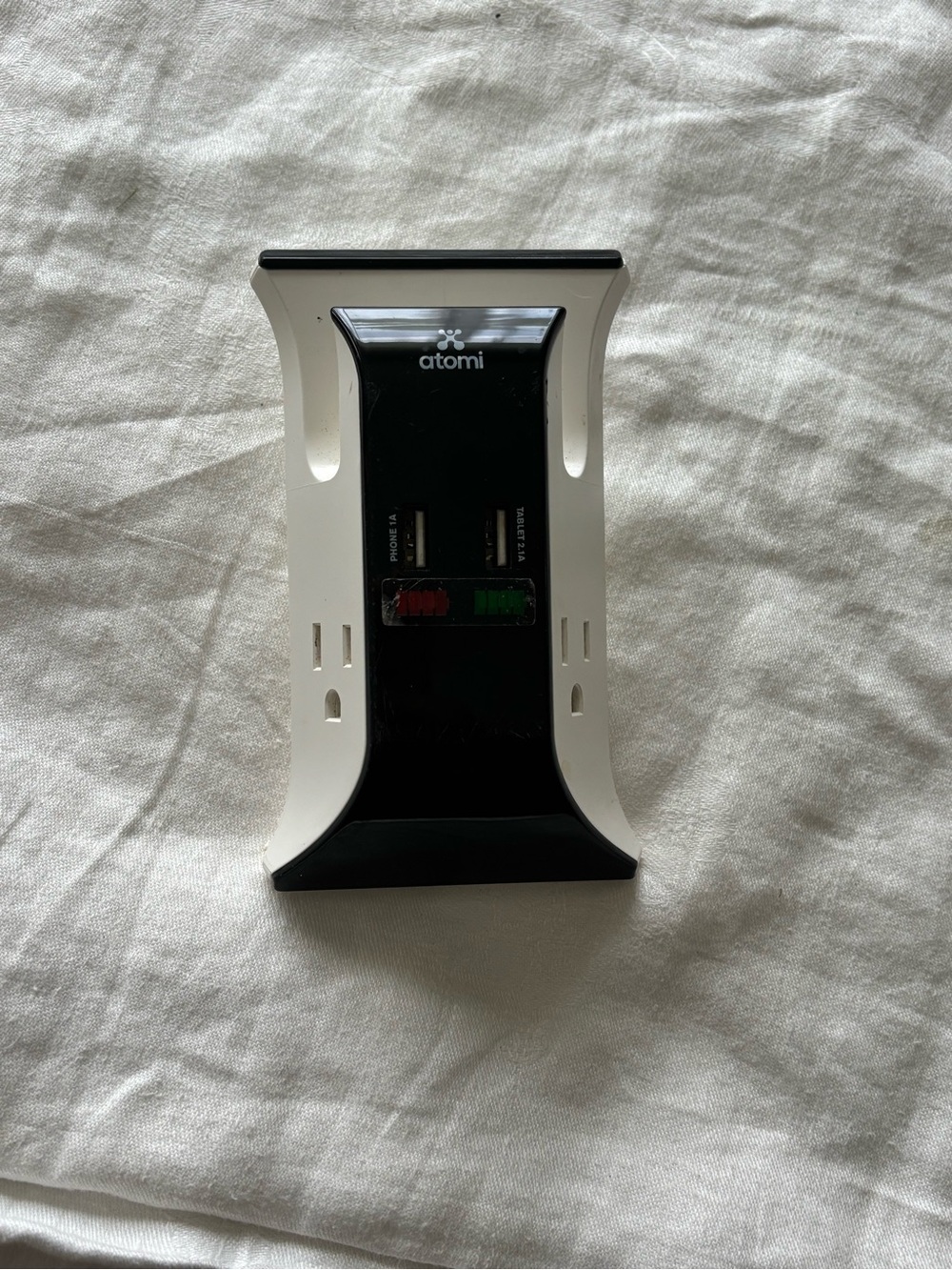 Atomi White and Black Smart Power Strip